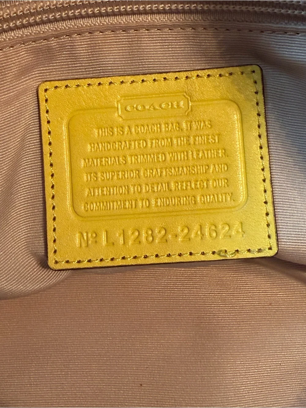Coach satchel khaki